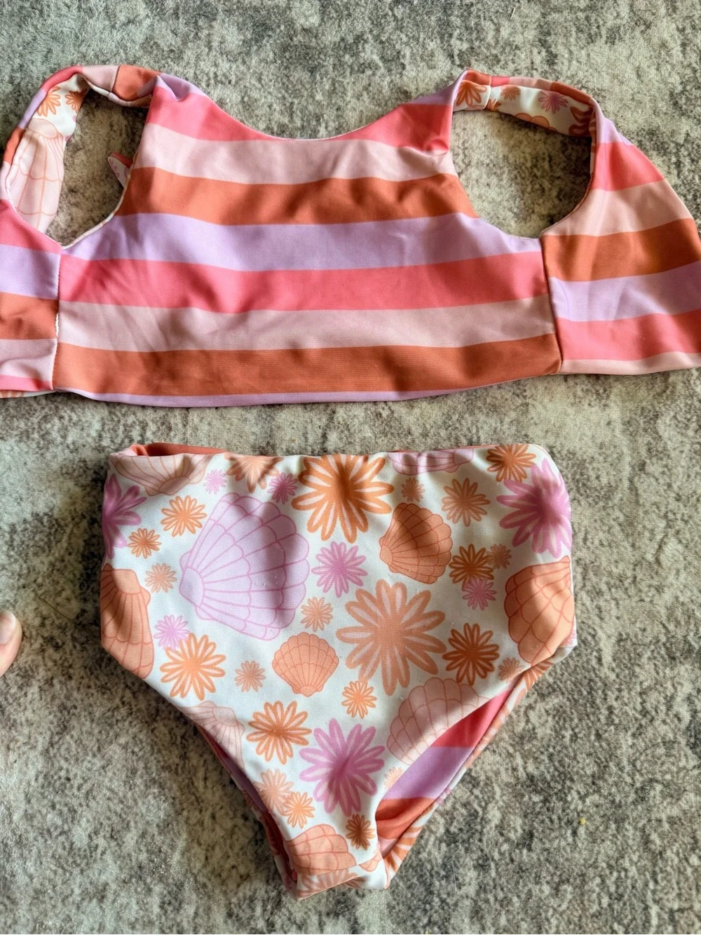 Half Moon Apparel girl’s Reversible Swimsuit
